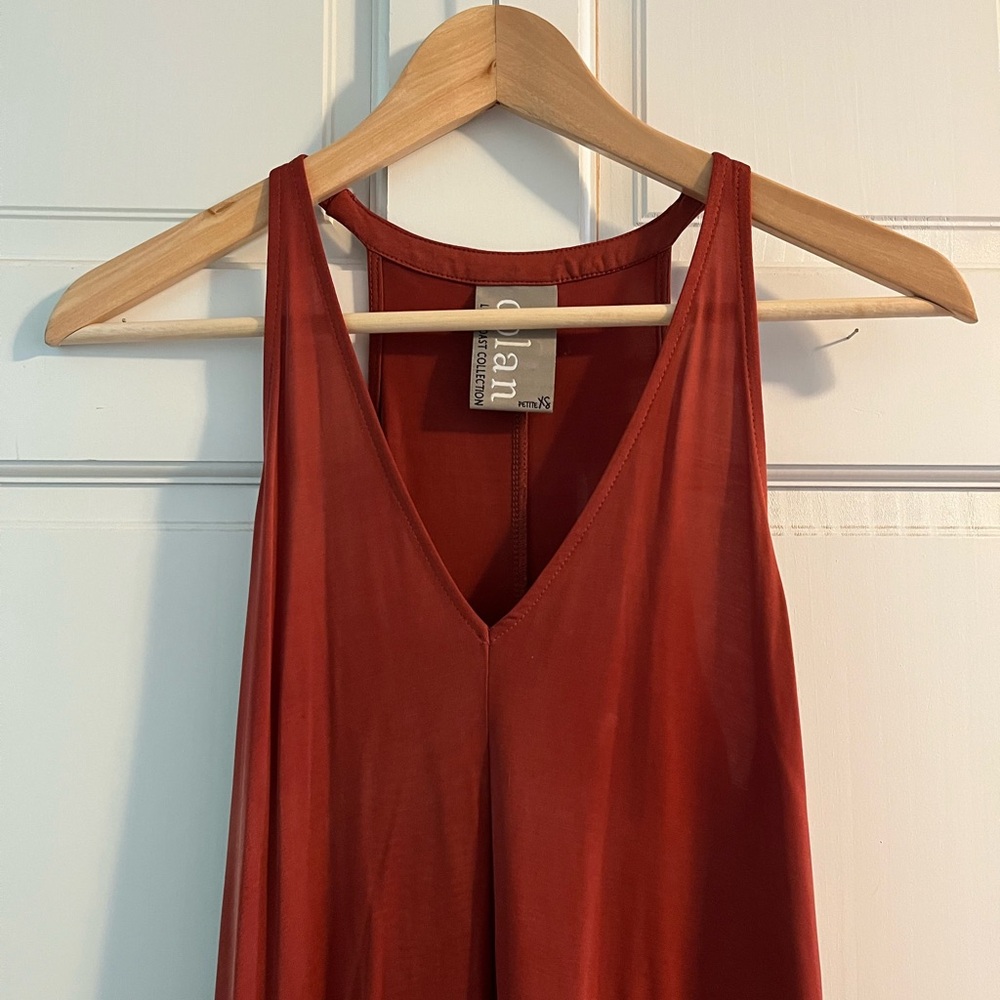 Anthropologie Burnt Orange Dress